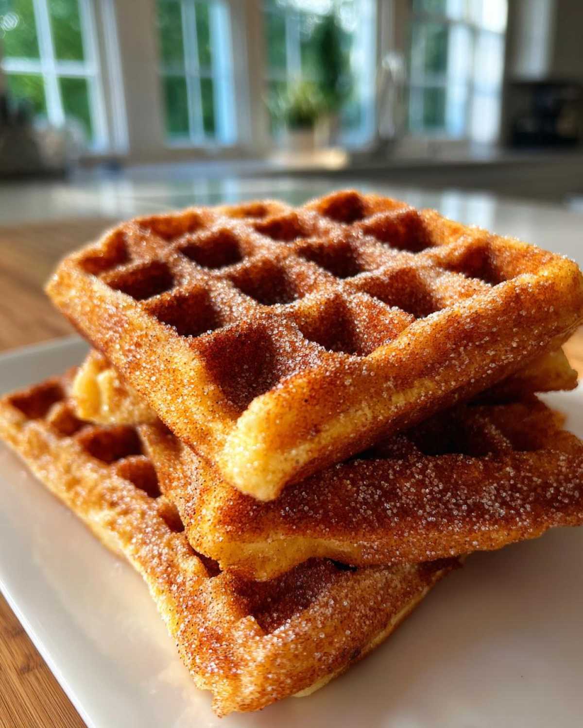 Churro French Toast Waffles - detail 1
