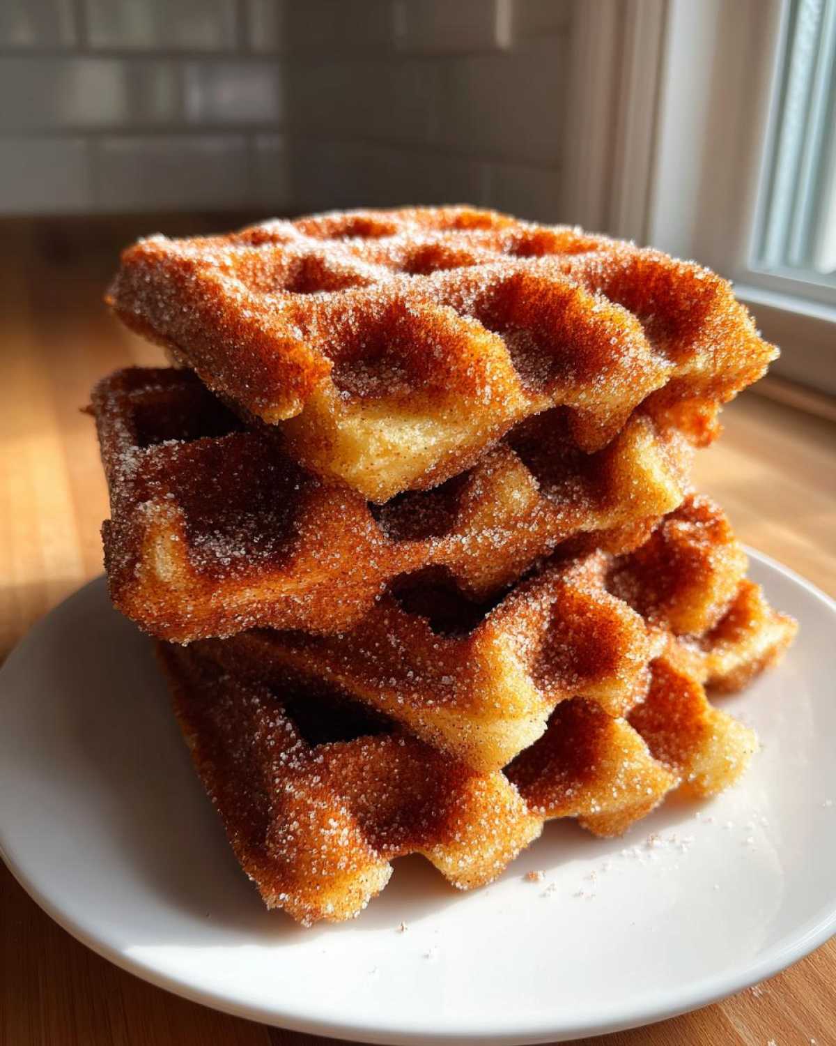 Churro French Toast Waffles - detail 2