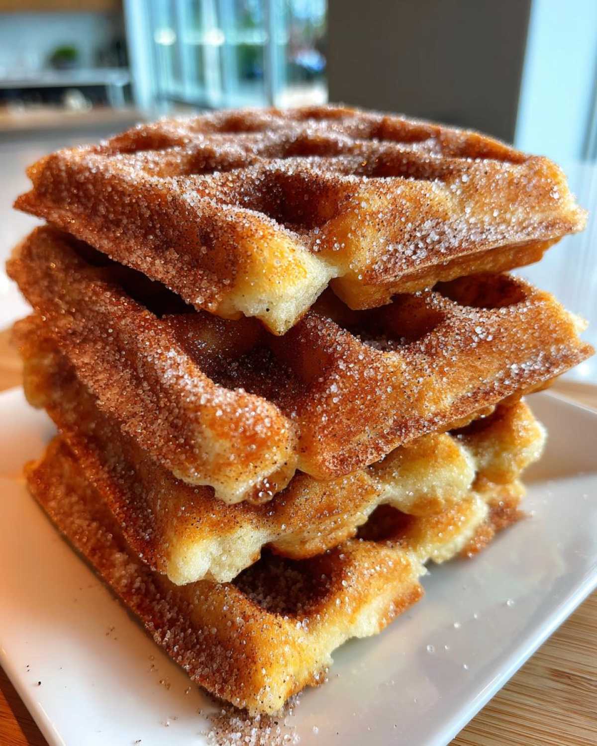 Churro French Toast Waffles - detail 3