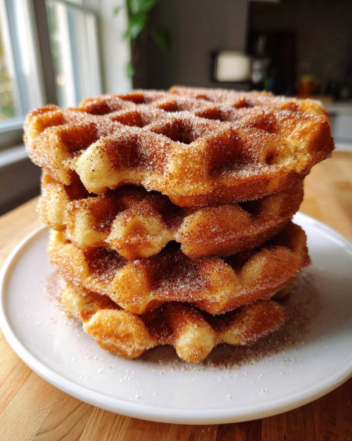 Churro French Toast Waffles - detail 4
