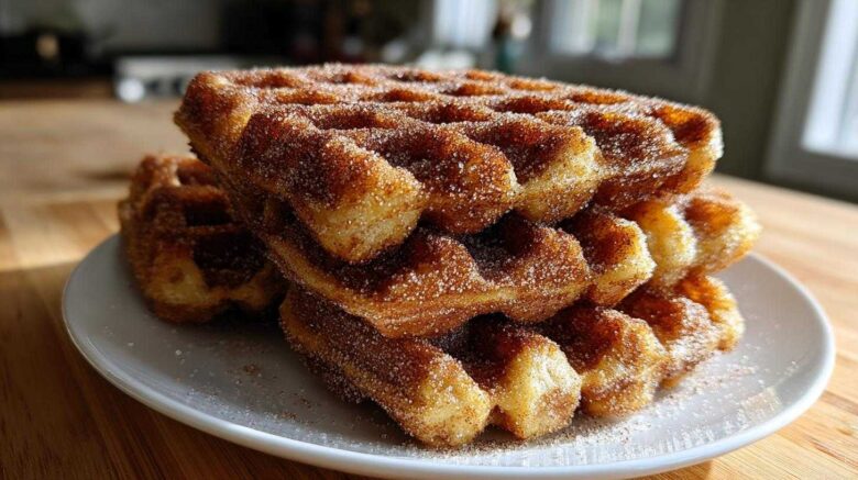 Churro French Toast Waffles