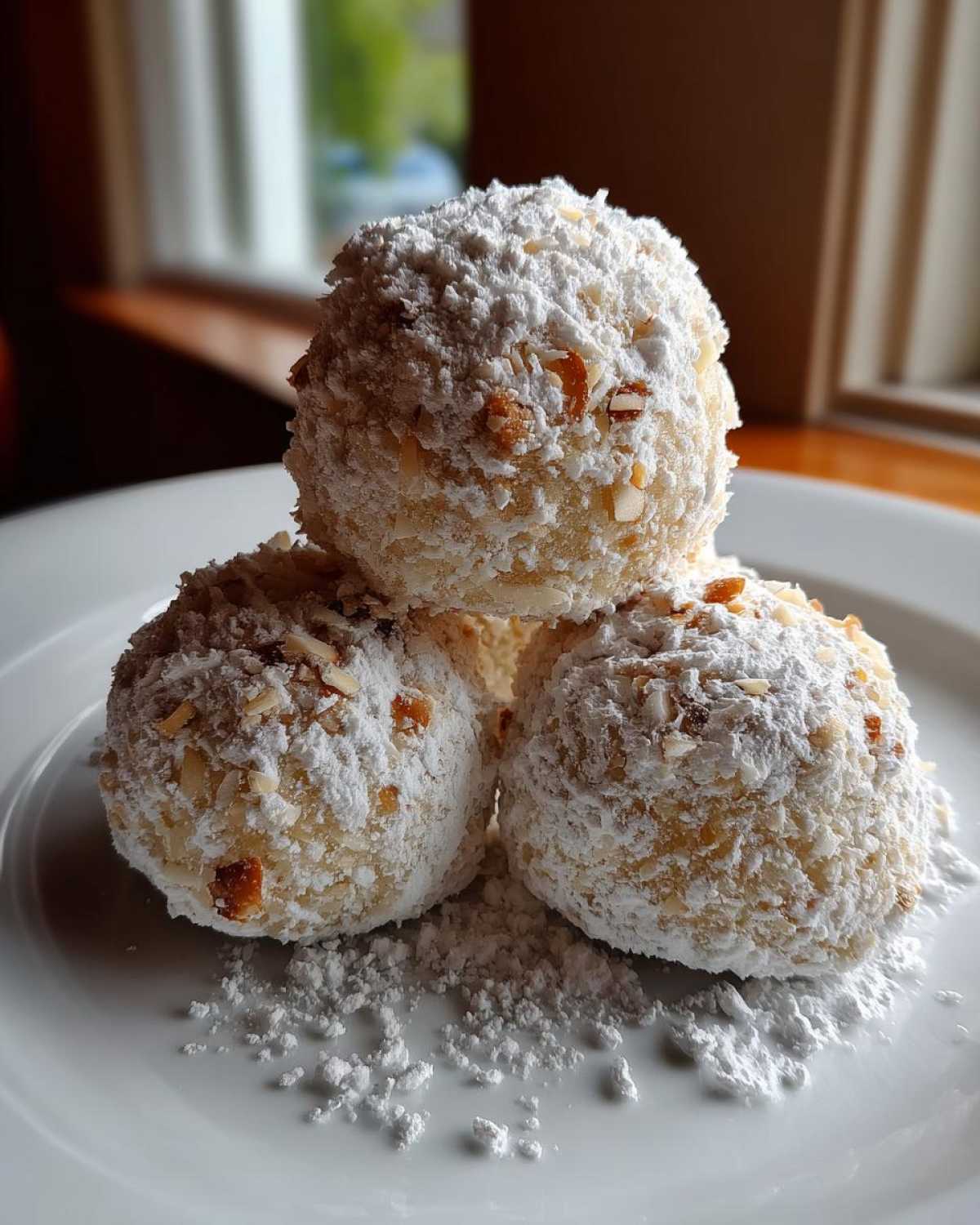 Coconut Almond Snowball Cookies - detail 2