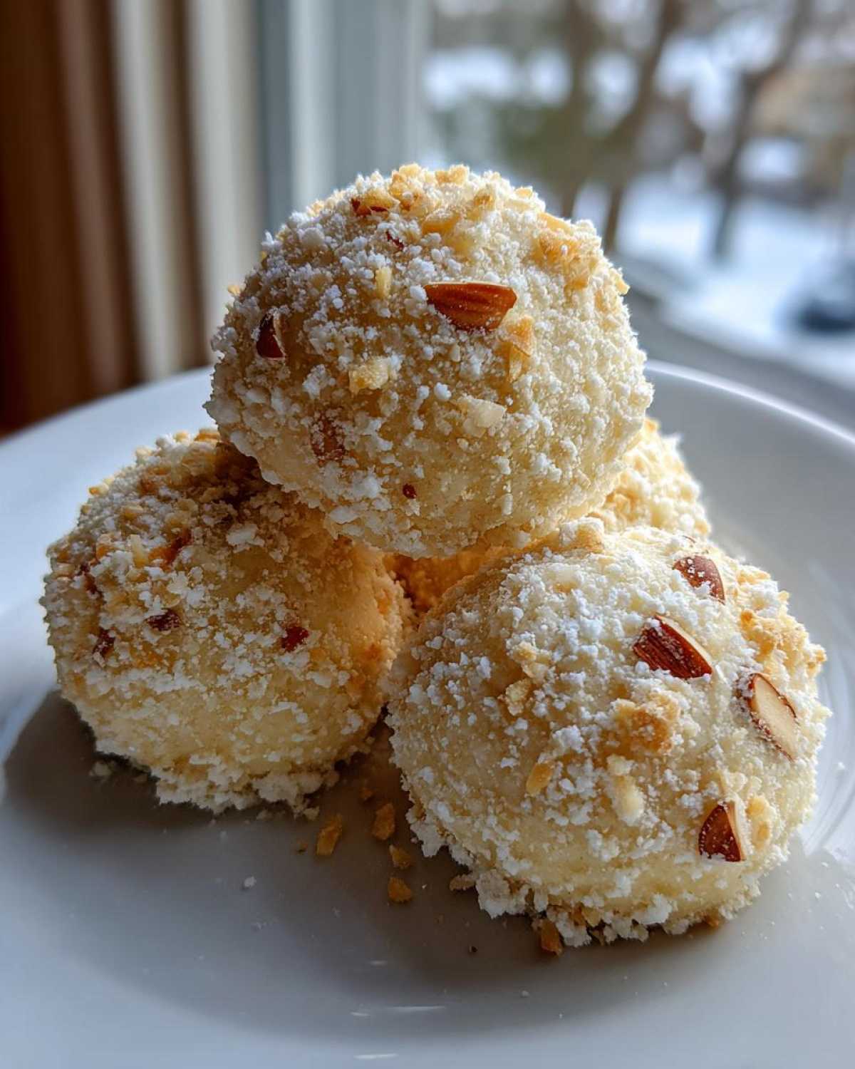 Coconut Almond Snowball Cookies - detail 3