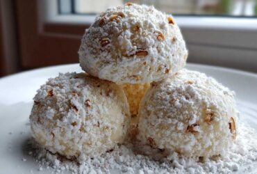 Coconut Almond Snowball Cookies