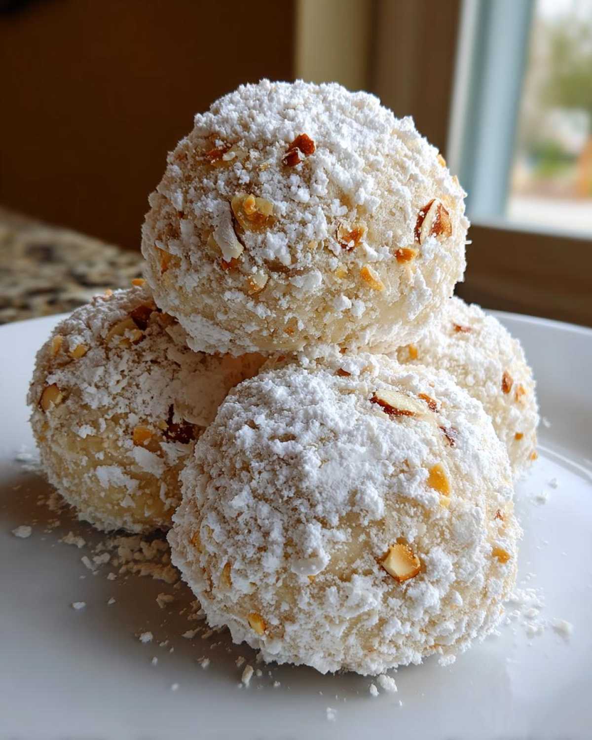 Coconut Almond Snowball Cookies - detail 4