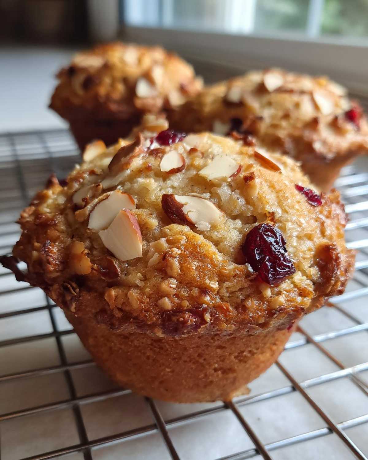 Cranberry Almond Granola Muffins - detail 1