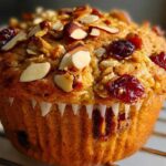Cranberry Almond Granola Muffins