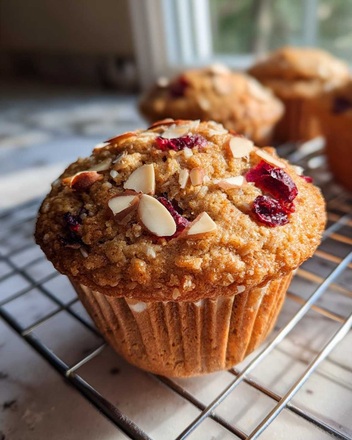 Cranberry Almond Granola Muffins - detail 3