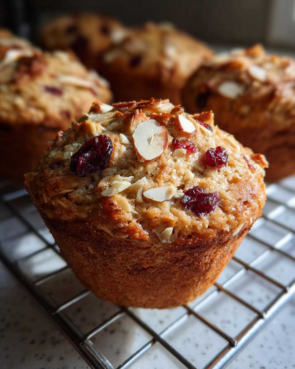 Cranberry Almond Granola Muffins - detail 4