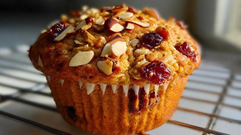 Cranberry Almond Granola Muffins
