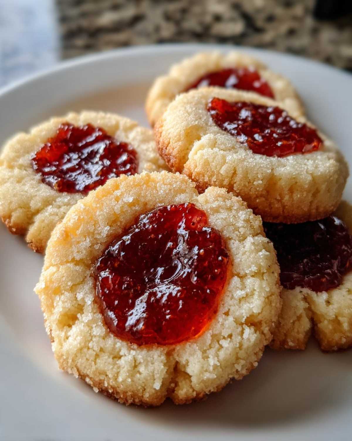 Cranberry Orange Marmalade Thumbprint Cookies - detail 1