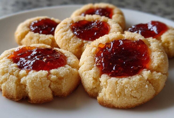 Cranberry Orange Marmalade Thumbprint Cookies