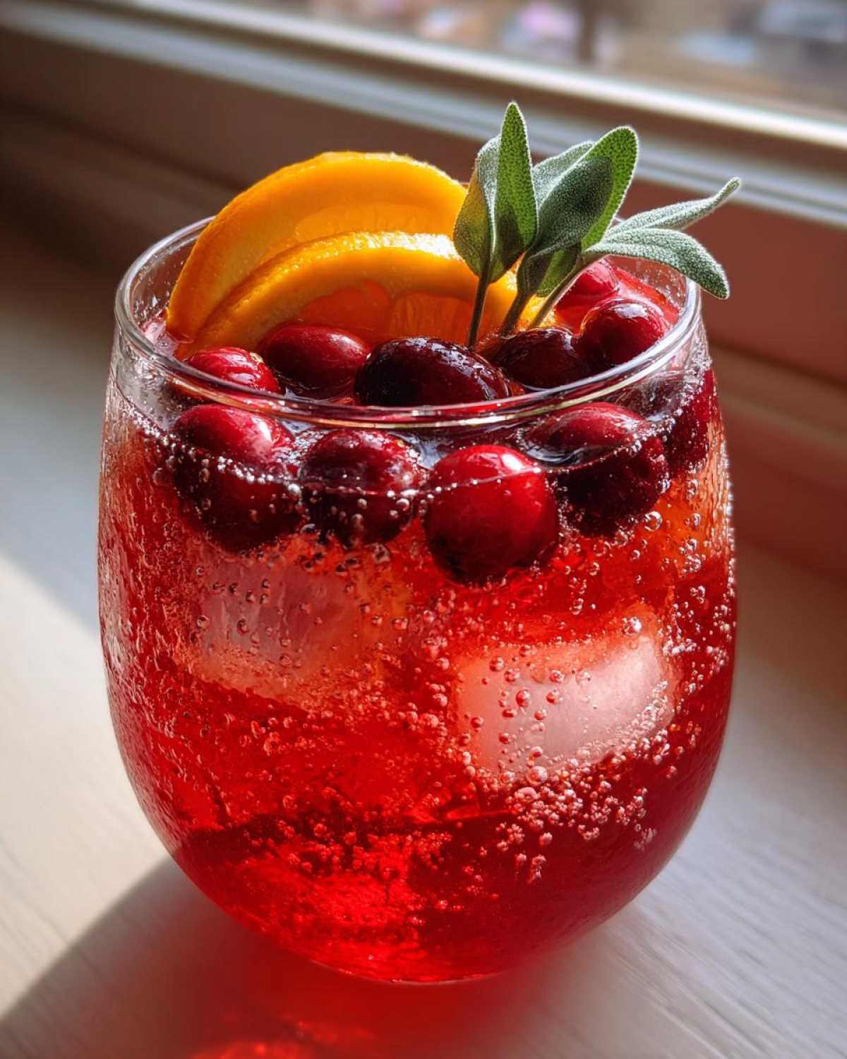 Cranberry Sage Ginger Punch - detail 2