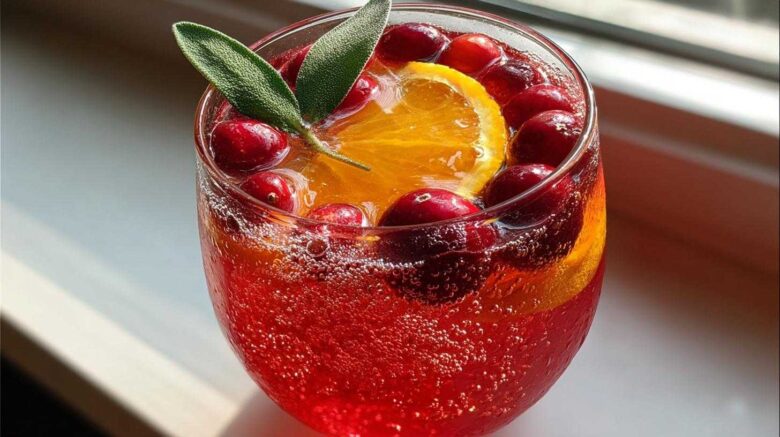 Cranberry Sage Ginger Punch