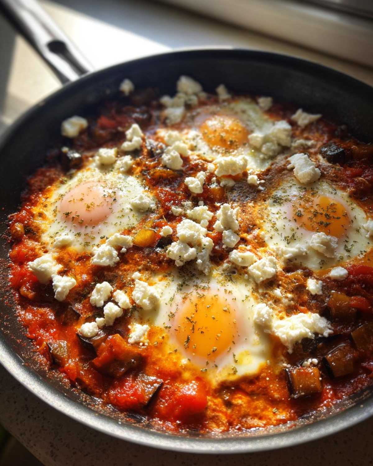 Eggplant and Feta Shakshuka - detail 1