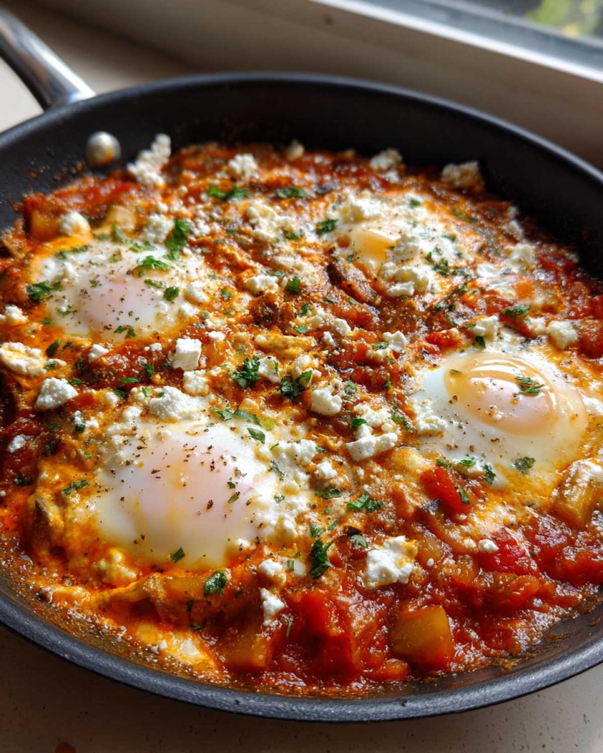 Eggplant and Feta Shakshuka - detail 2