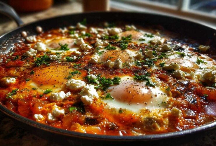Eggplant and Feta Shakshuka