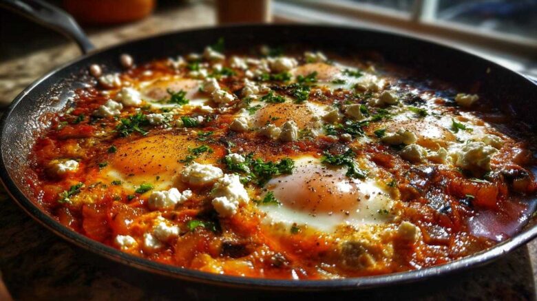 Eggplant and Feta Shakshuka