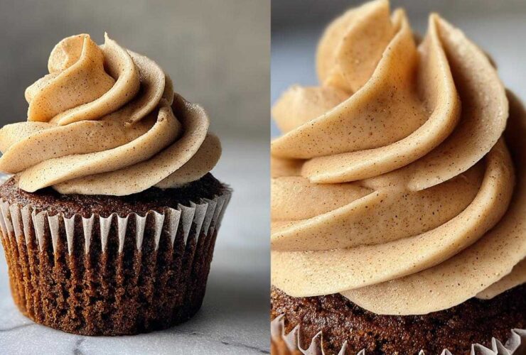 Gingerbread Maple Cupcakes