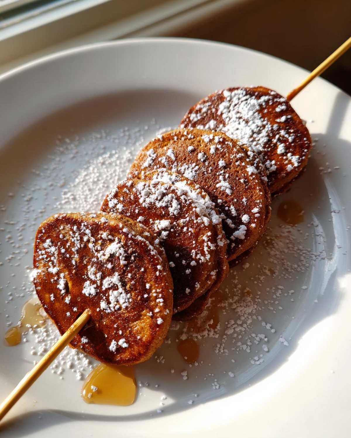 Gingerbread Pancake Skewers - detail 2