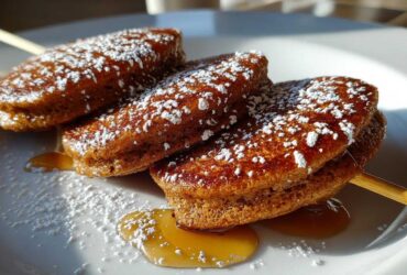 Gingerbread Pancake Skewers