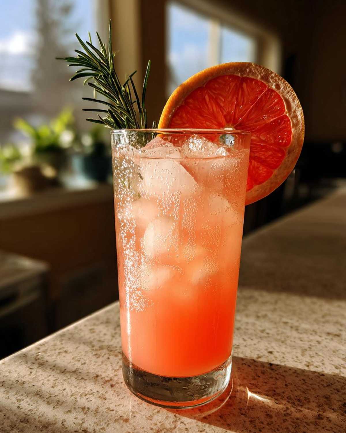 Grapefruit Rosemary Gin Spritzer - detail 2