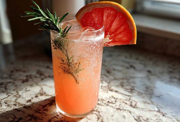 Grapefruit Rosemary Gin Spritzer