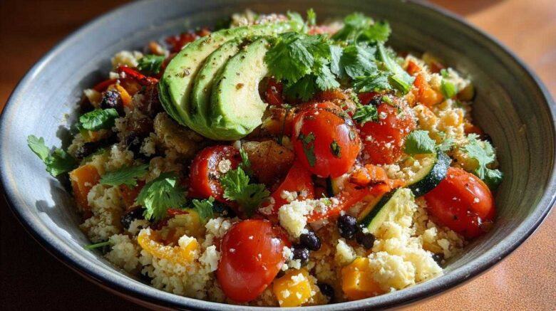 Healthy New Year Cauliflower Rice Bowl