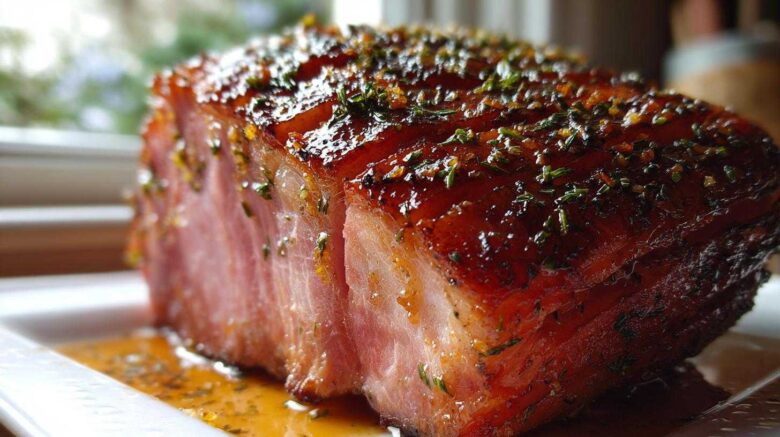 Herbed Honey Glazed Ham with Orange Zest