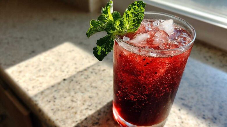 Hibiscus Peppermint Iced Tea