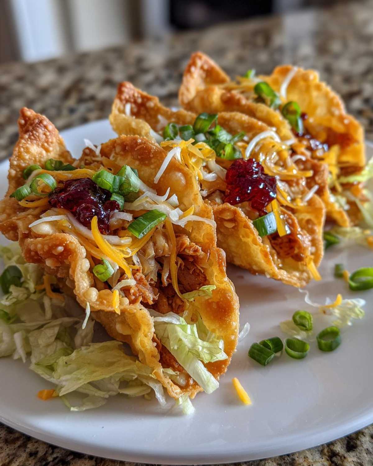 Holiday Turkey Wonton Tacos - detail 3