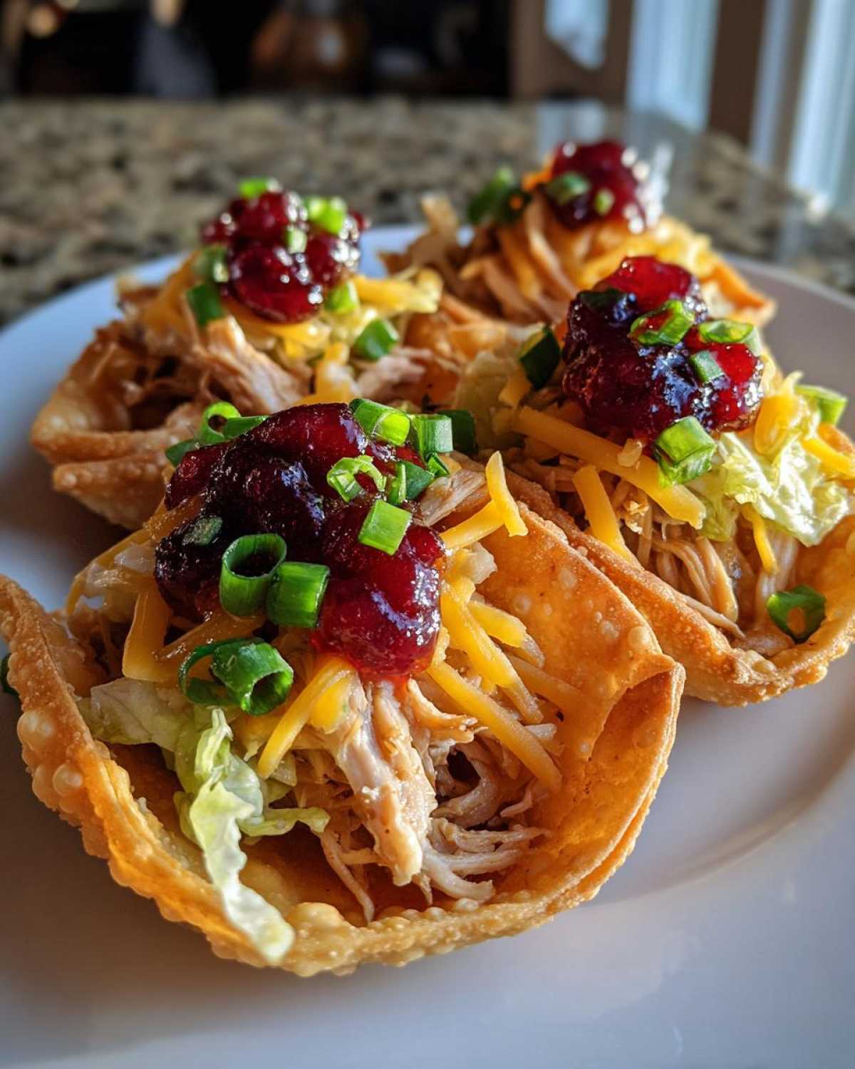 Holiday Turkey Wonton Tacos - detail 4