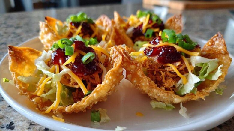 Holiday Turkey Wonton Tacos