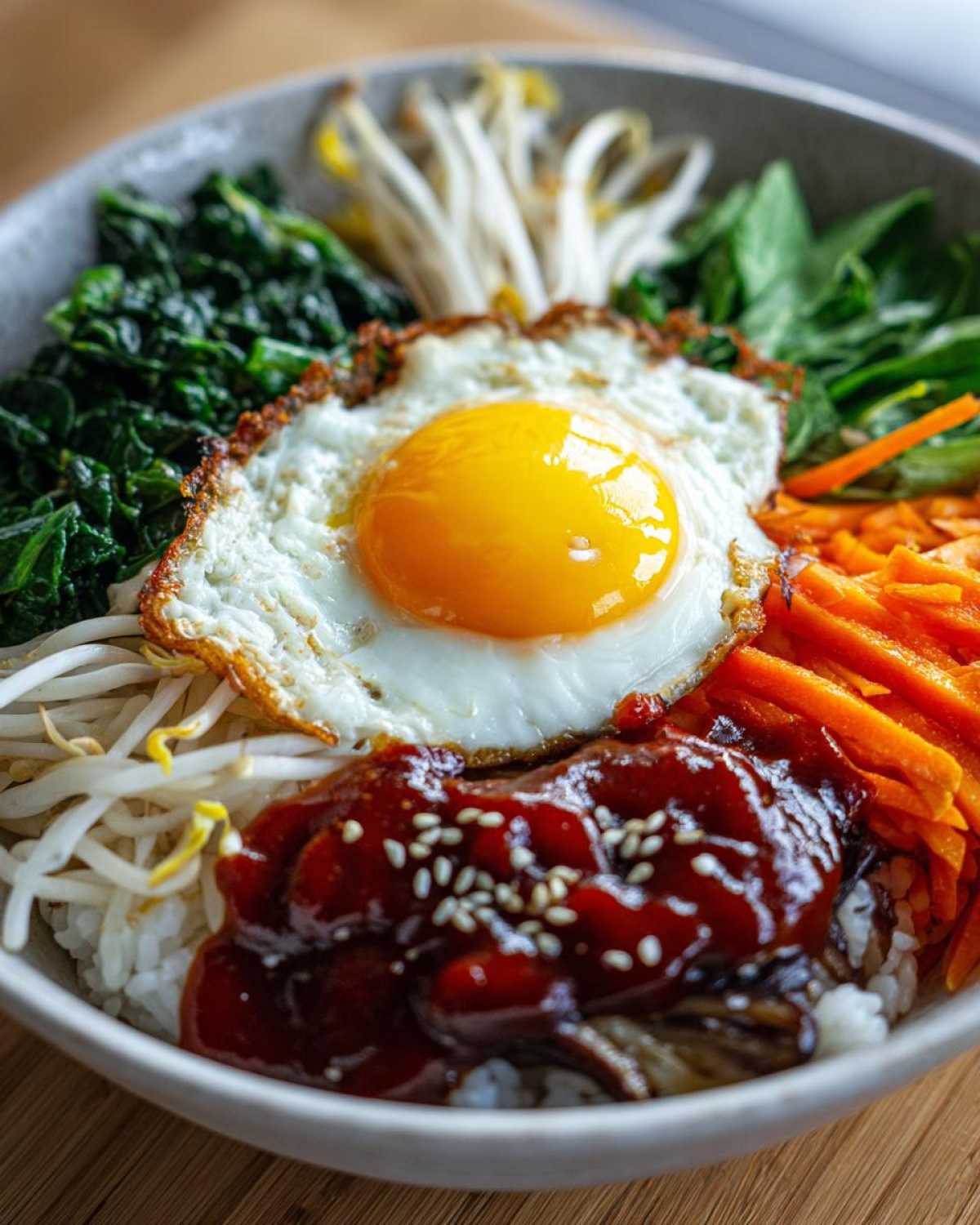 Korean Bibimbap Veggie Bowl - detail 3
