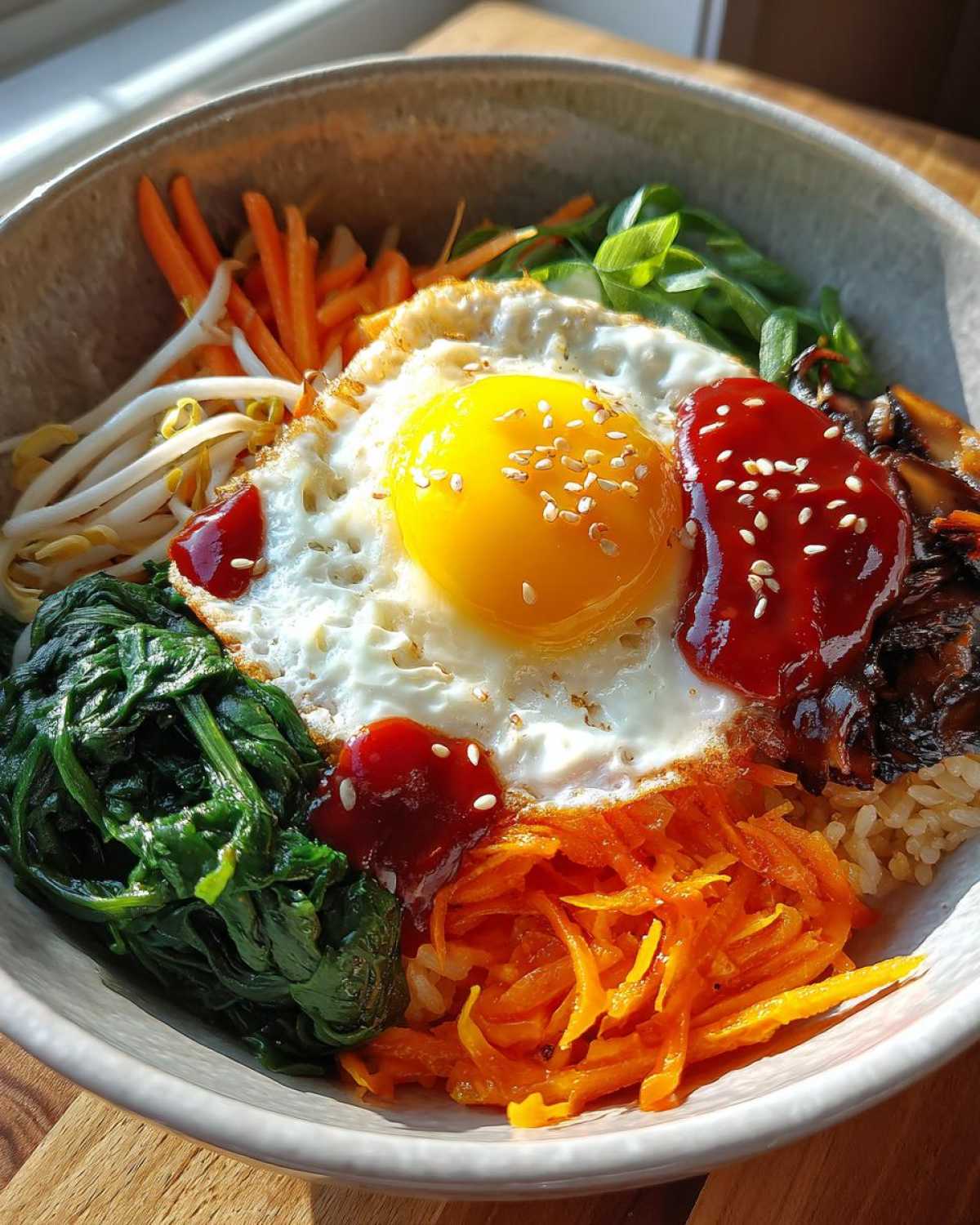 Korean Bibimbap Veggie Bowl - detail 4
