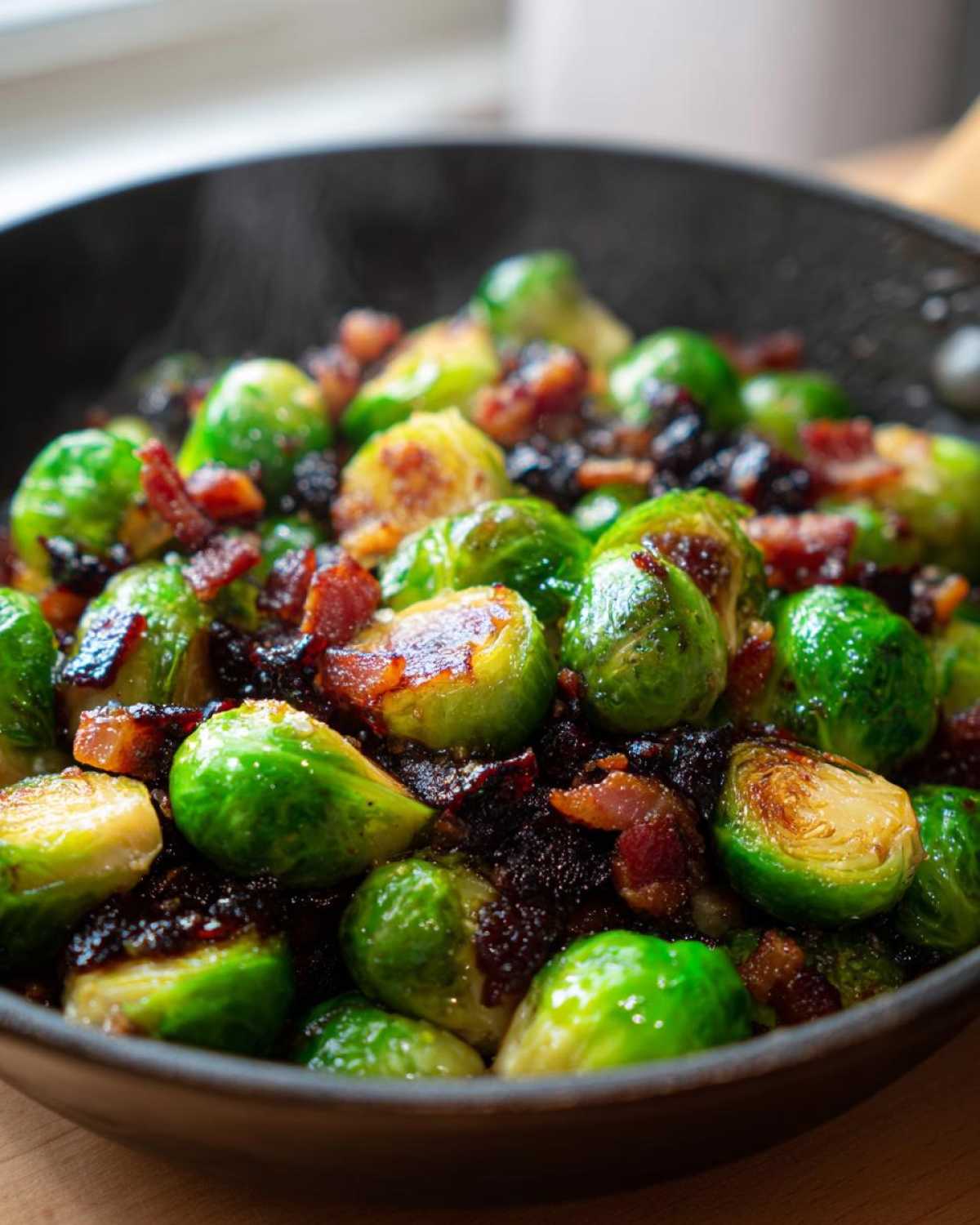 Maple Bacon Brussels Sprouts Skillet - detail 3