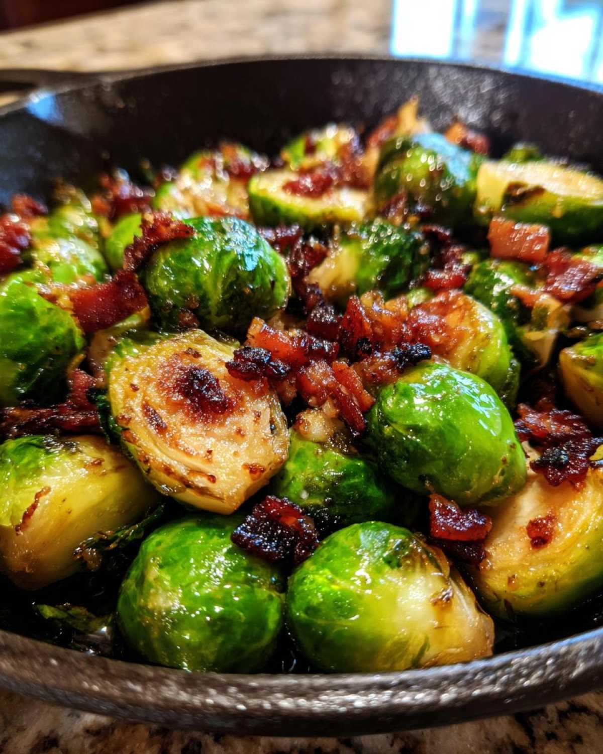 Maple Bacon Brussels Sprouts Skillet - detail 1