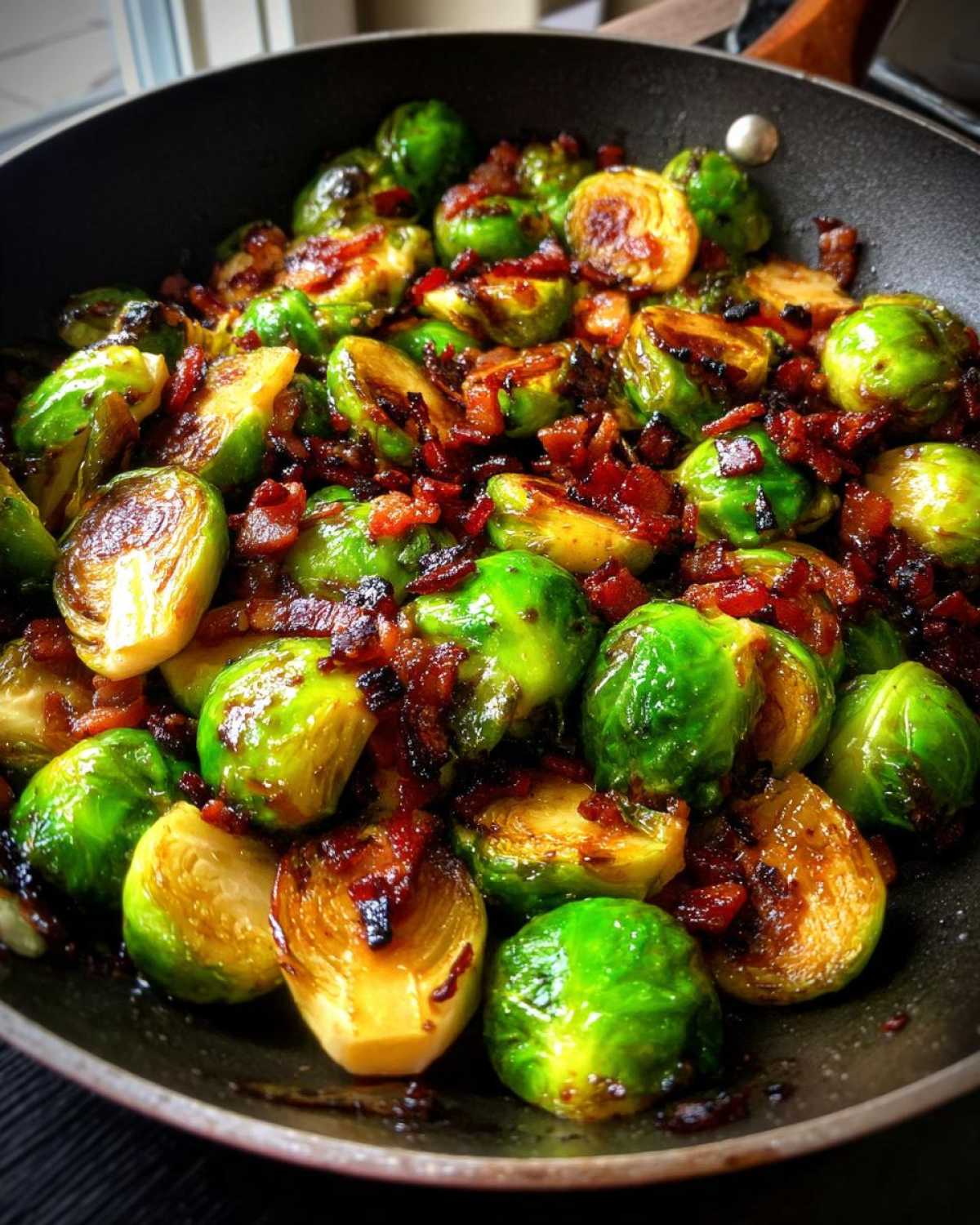 Maple Bacon Brussels Sprouts Skillet - detail 4