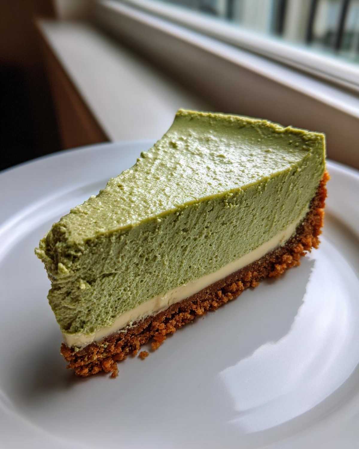 Matcha White Chocolate Cheesecake - detail 1