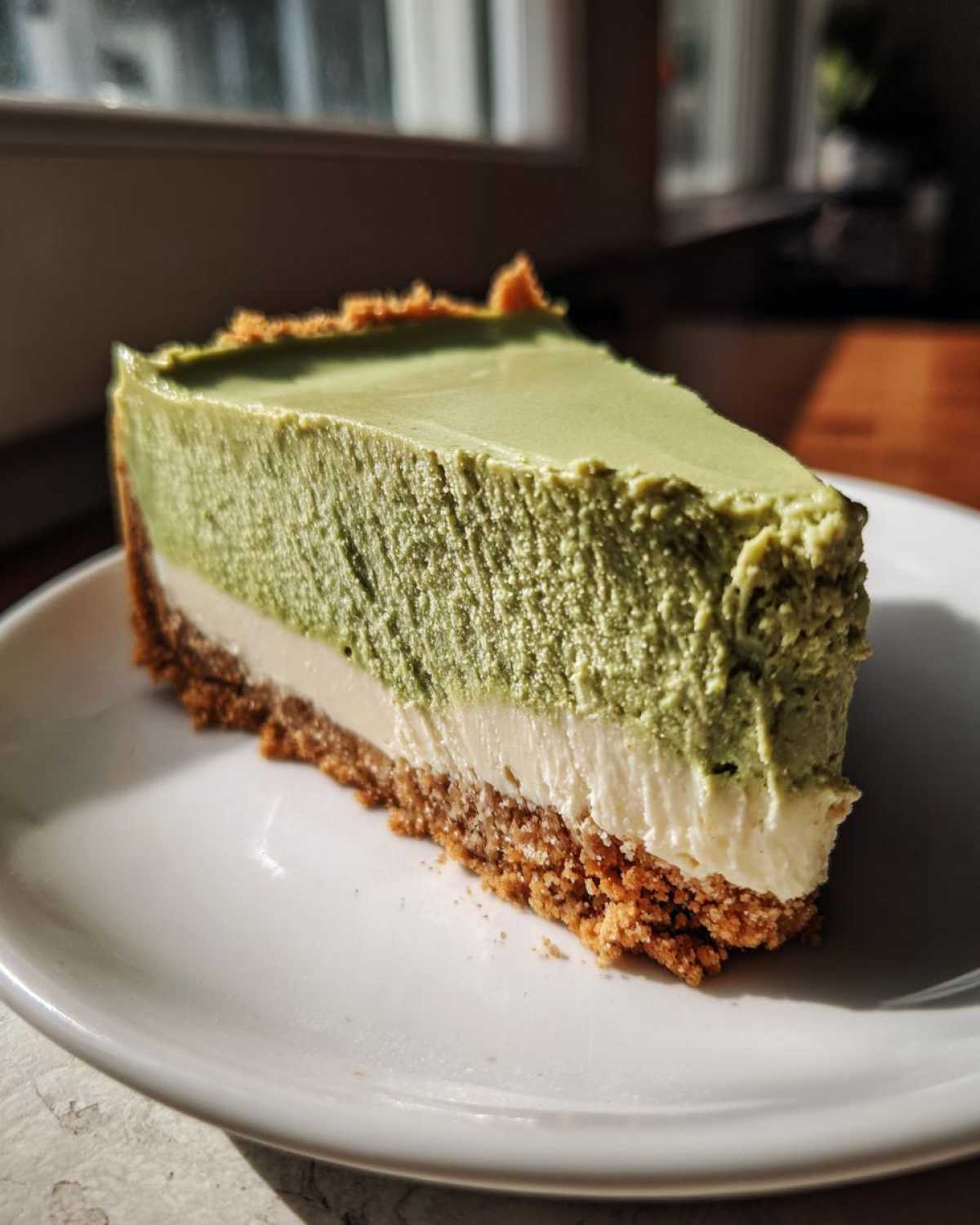 Matcha White Chocolate Cheesecake - detail 2