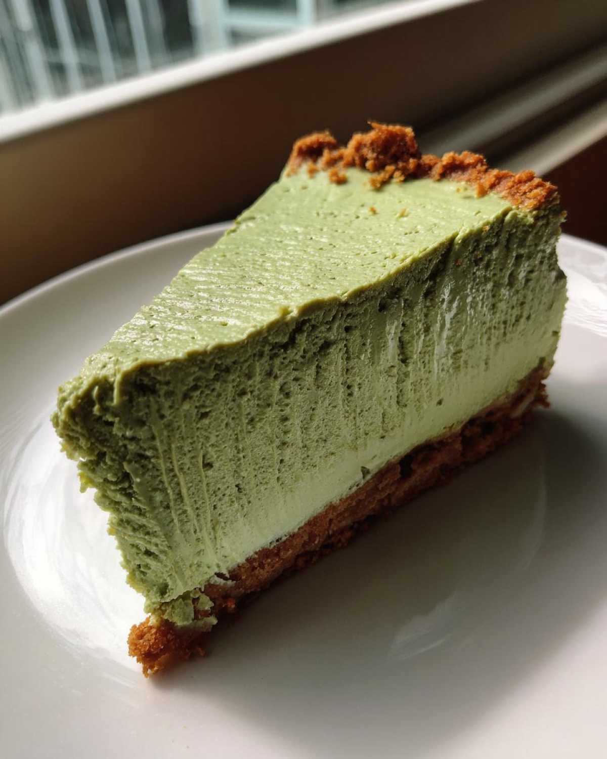 Matcha White Chocolate Cheesecake - detail 3