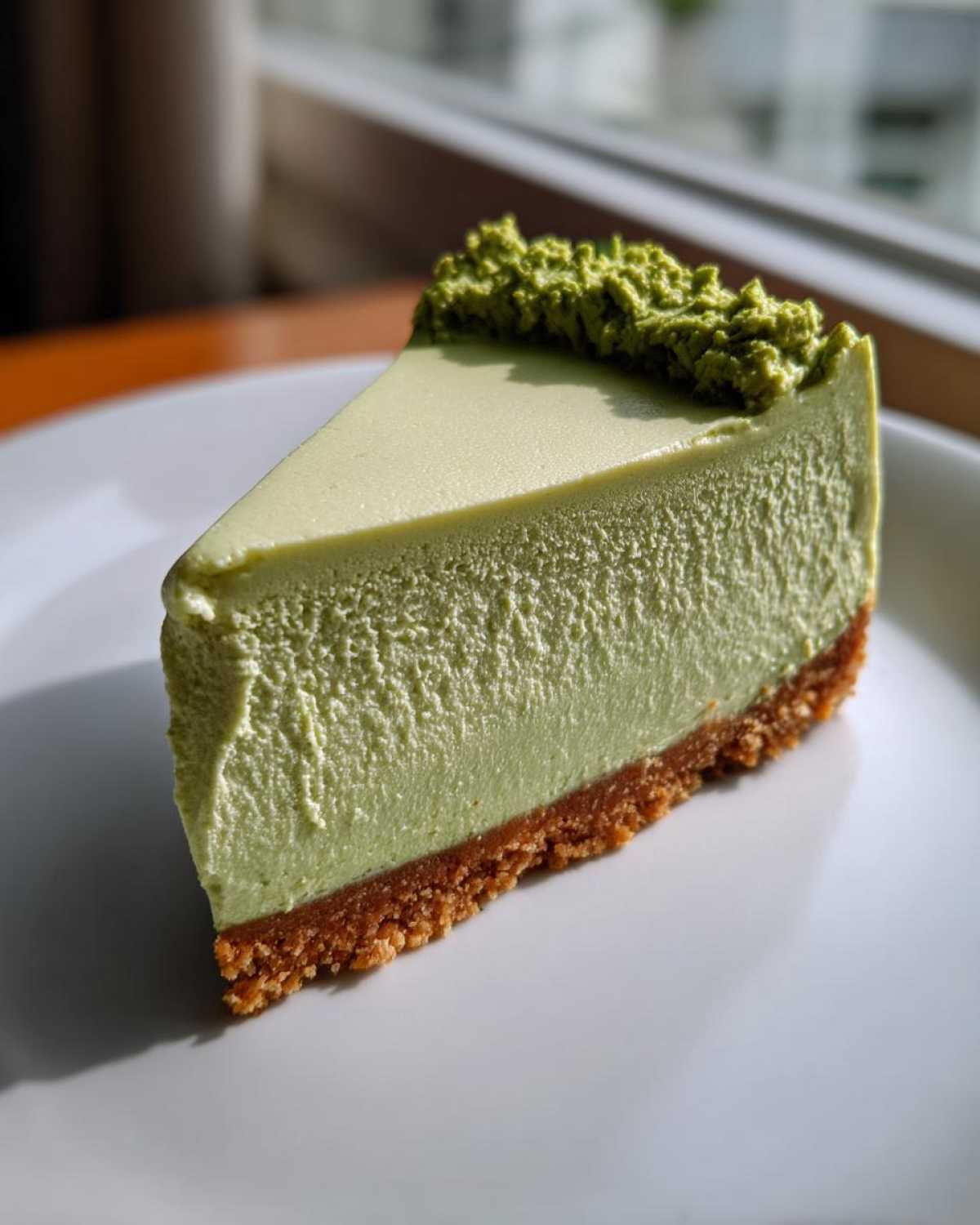 Matcha White Chocolate Cheesecake - detail 4