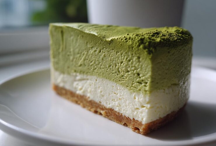 Matcha White Chocolate Cheesecake