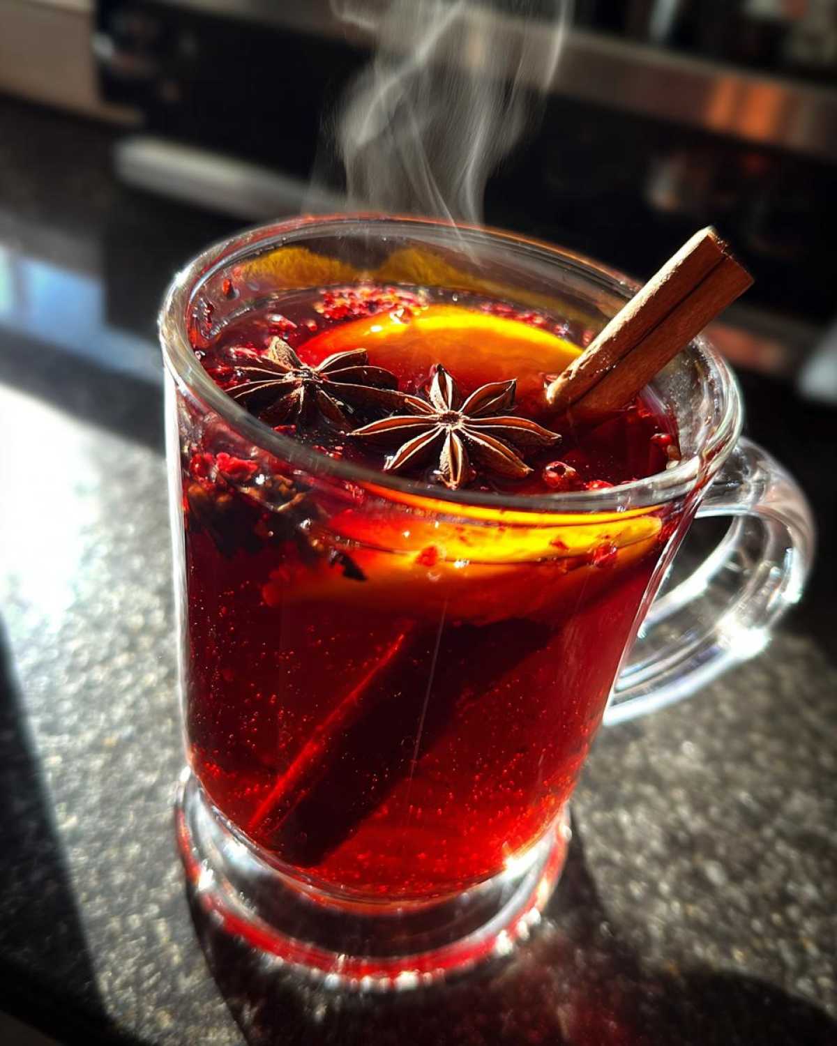 Mulled Raspberry Herbal Tea - detail 1