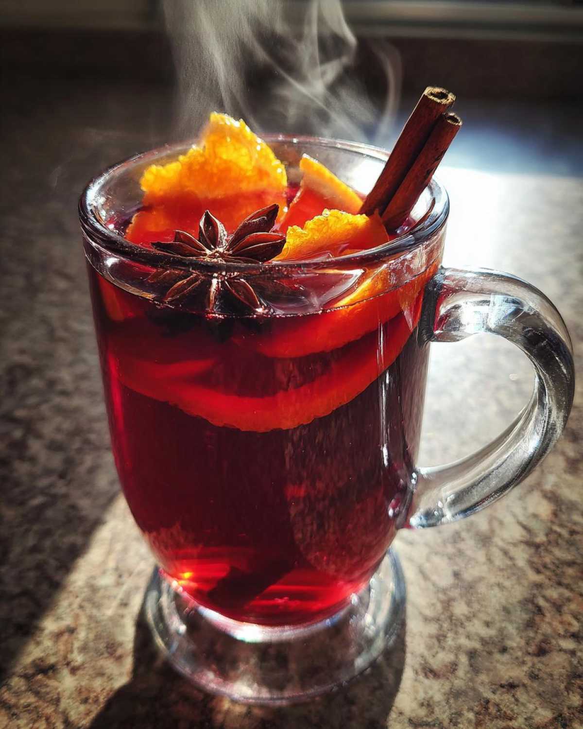 Mulled Raspberry Herbal Tea - detail 4