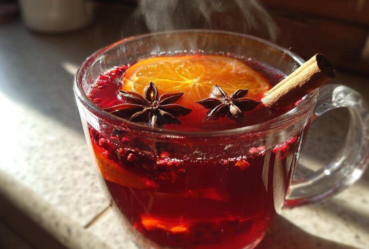 Mulled Raspberry Herbal Tea