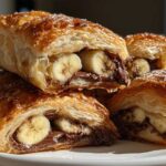Nutella Banana Puff Pastry Rolls