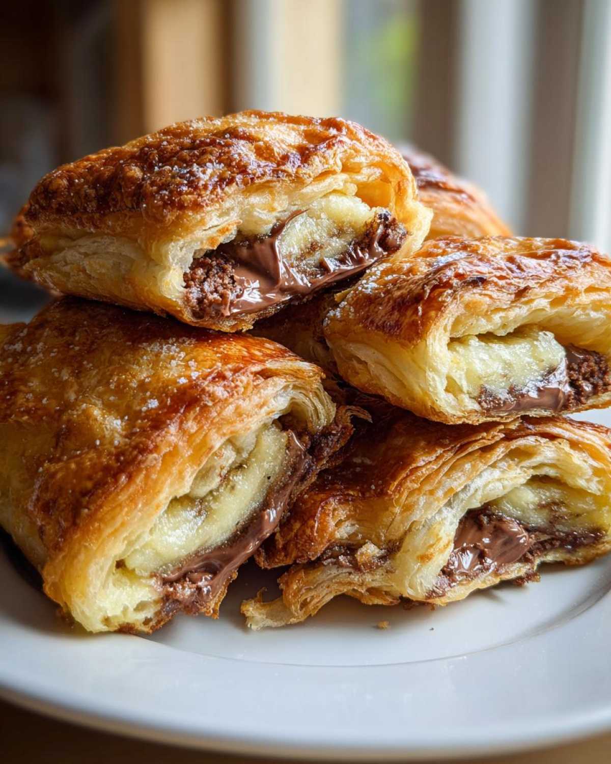 Nutella Banana Puff Pastry Rolls - detail 4