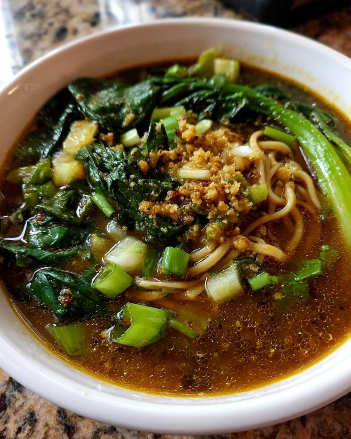 One-Pot Garlic Ginger Noodle Soup - detail 1