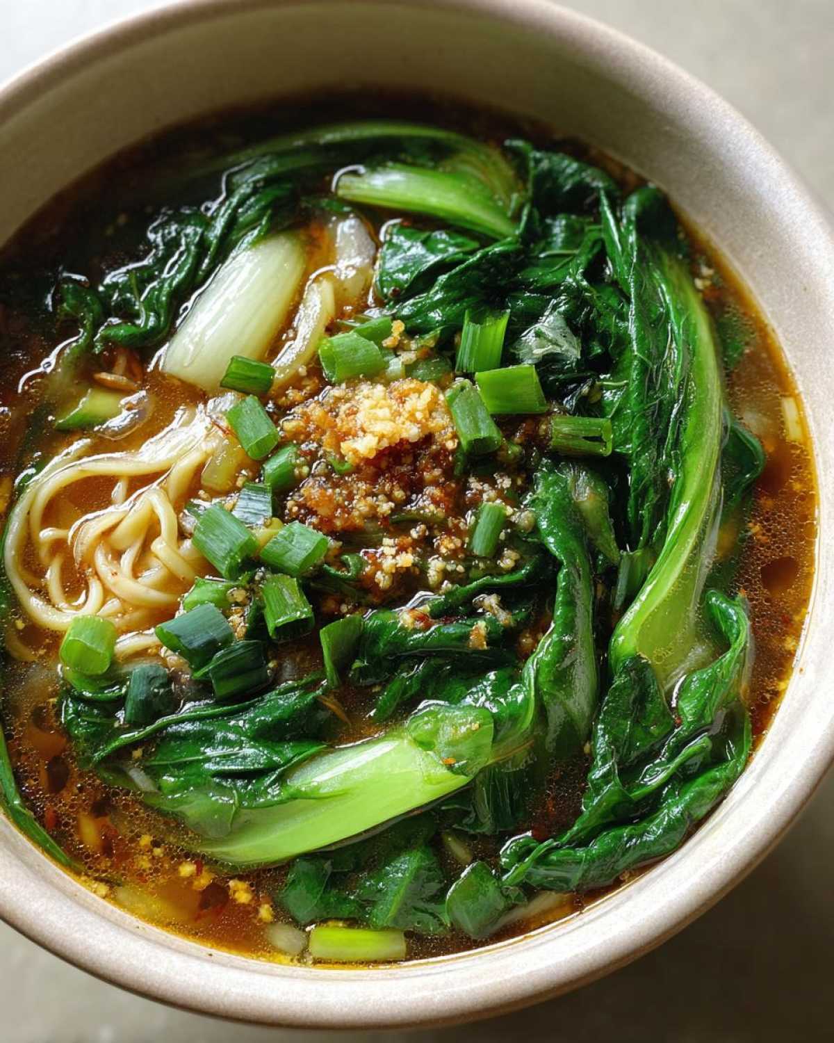 One-Pot Garlic Ginger Noodle Soup - detail 4